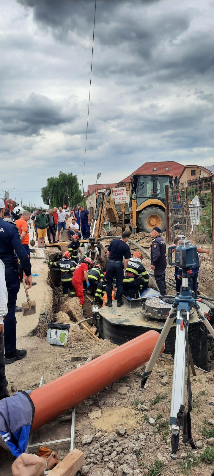 Mal de pământ surpat peste trei muncitori