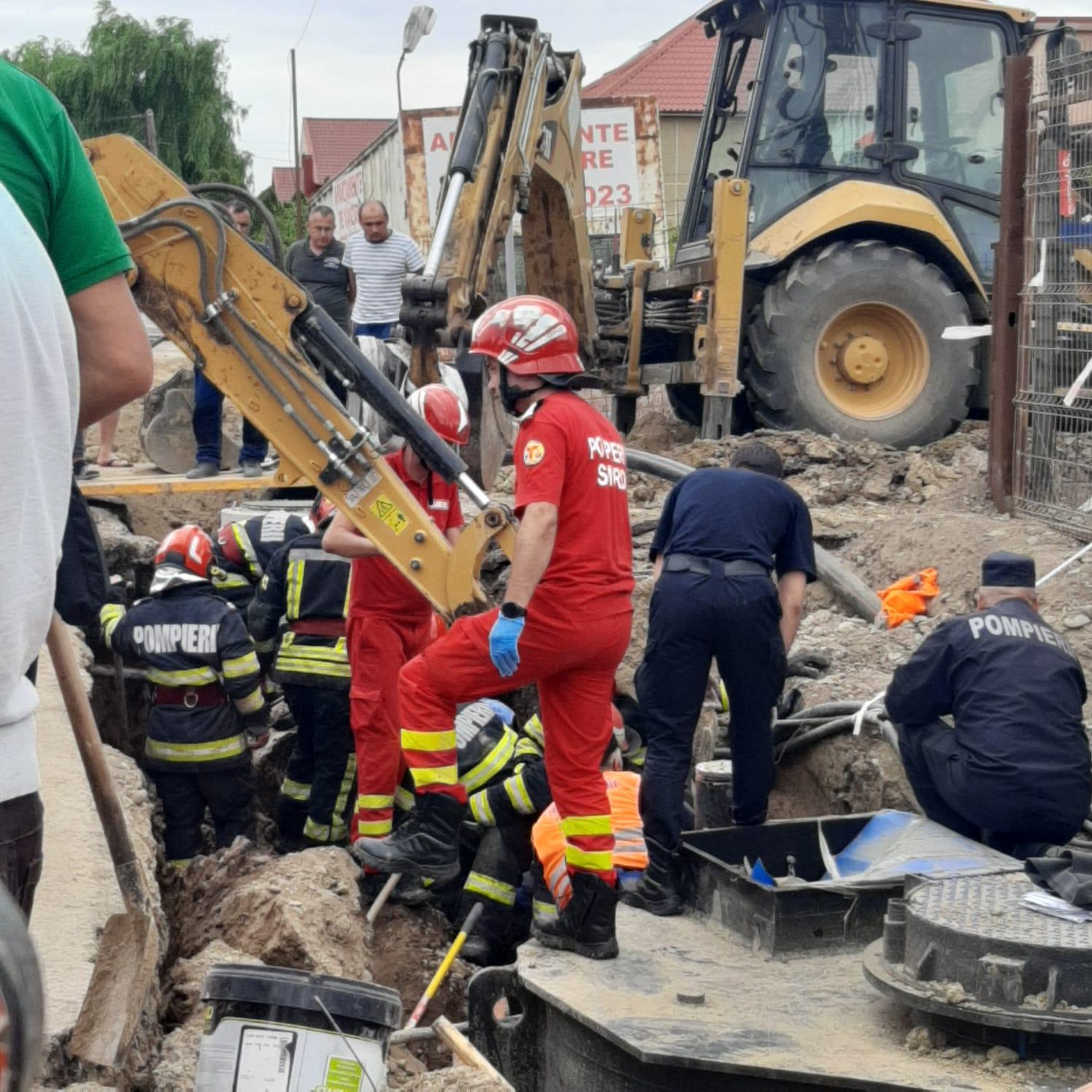 Mal de pământ surpat peste trei muncitori