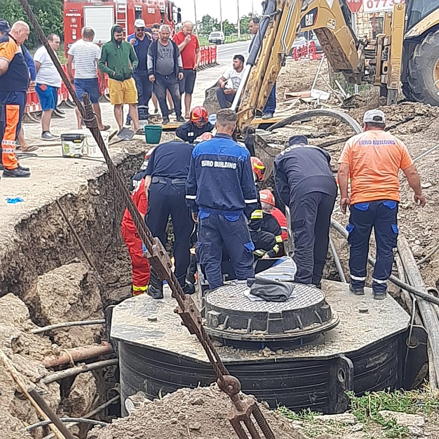 Mal de pământ surpat peste trei muncitori