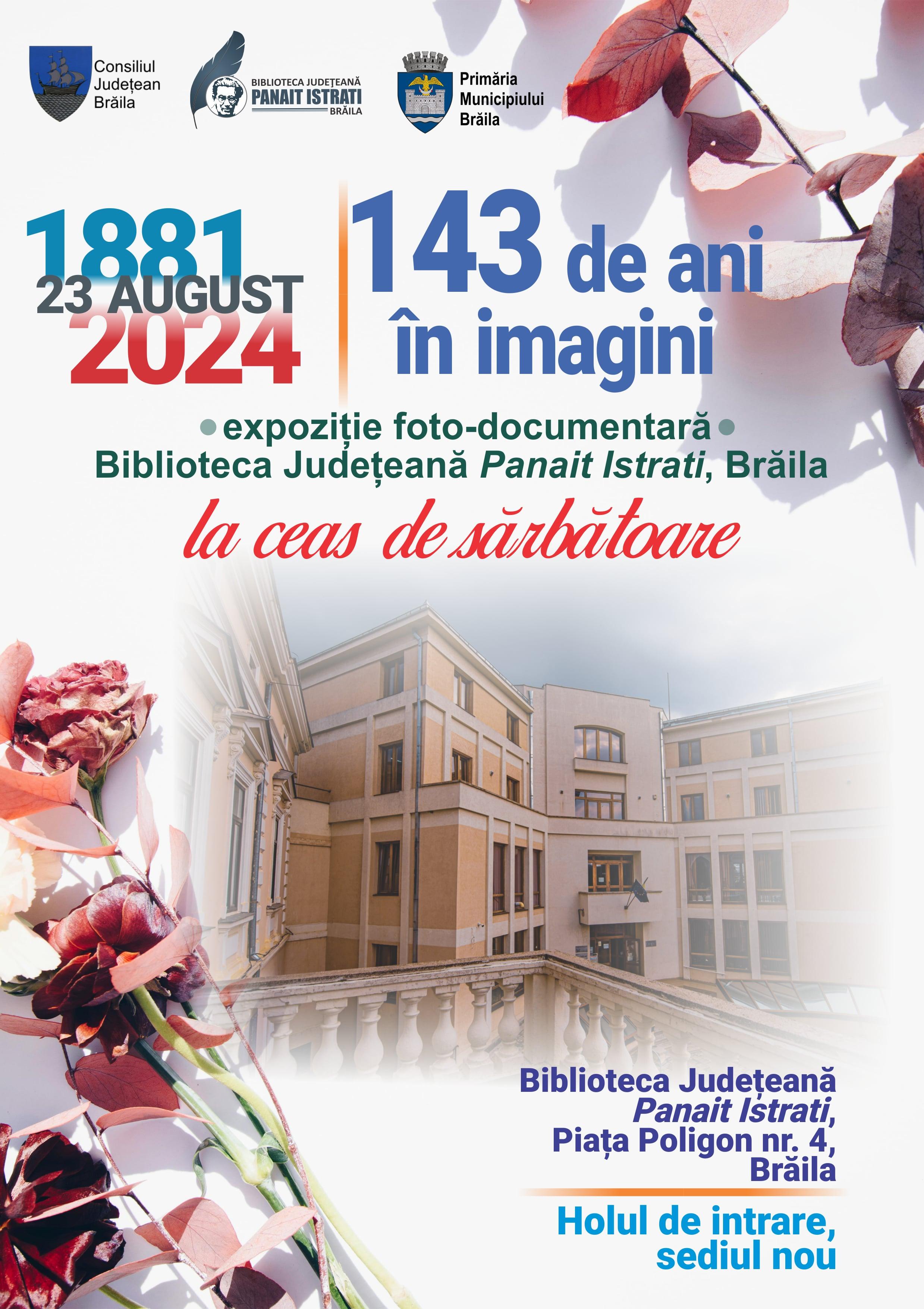 afis expozitie 143 ani