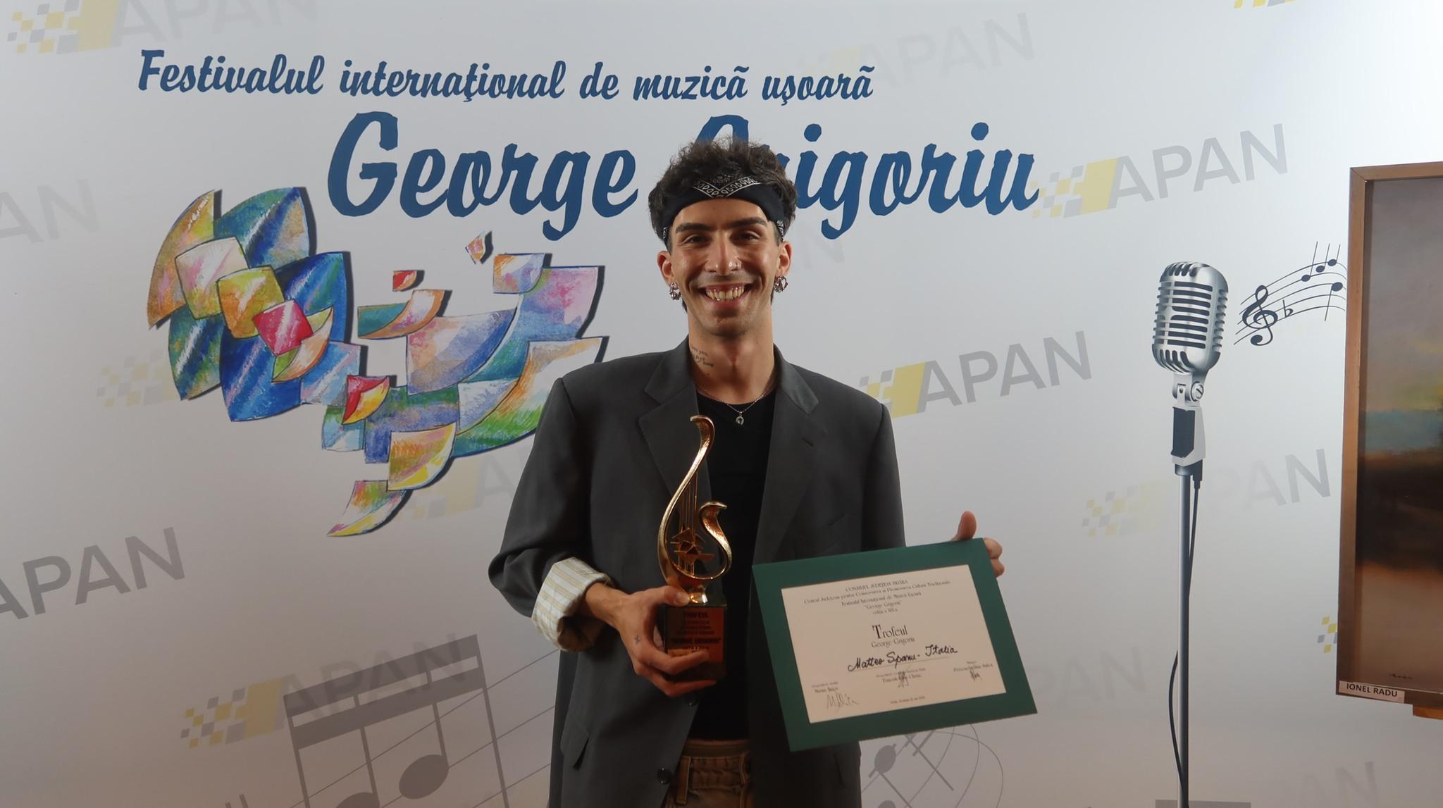 Matteo Spanu câștigător al Festivalului George Grigoriu